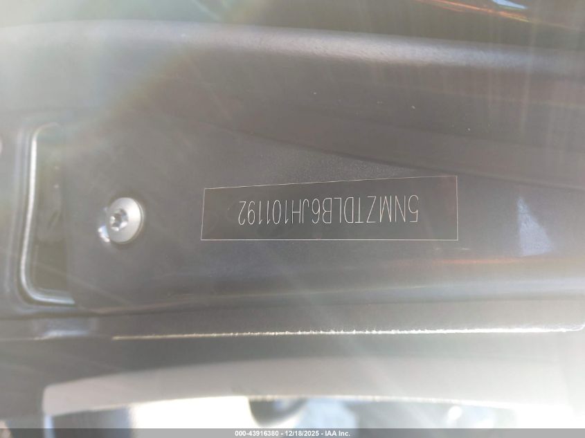 2018 Hyundai Santa Fe Sport 2.4L VIN: 5NMZTDLB6JH101192 Lot: 43916380