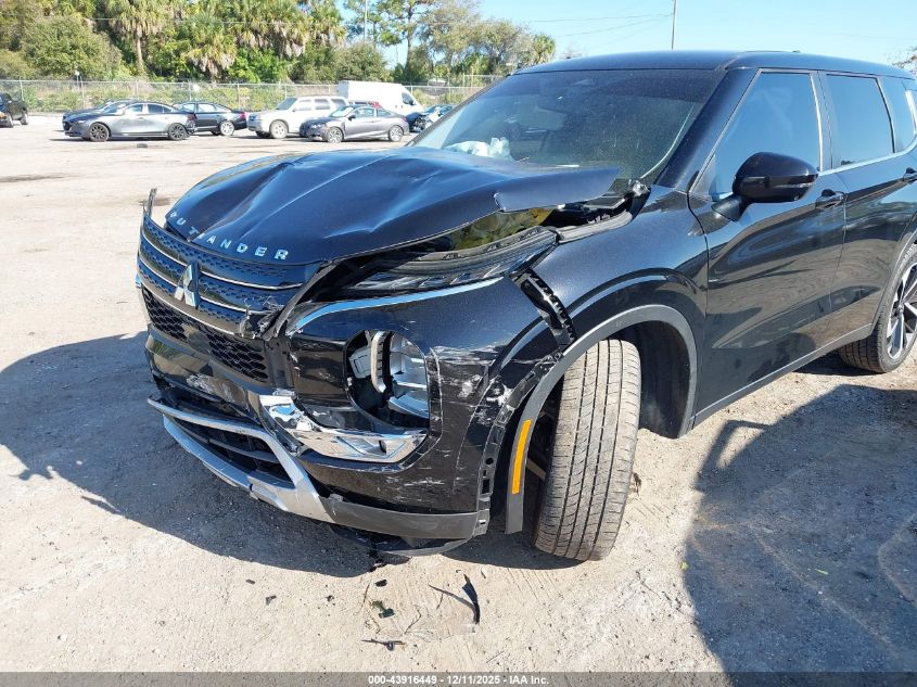 2022 Mitsubishi Outlander Se 2.5 2Wd VIN: JA4J3UA82NZ047048 Lot: 43916449