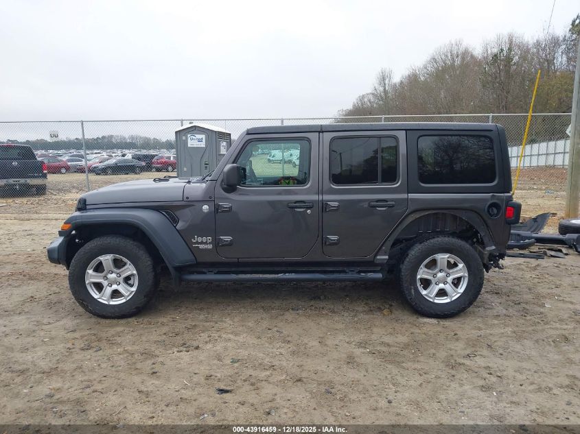 2018 Jeep Wrangler Unlimited Sport 4X4 VIN: 1C4HJXDN6JW329458 Lot: 43916459
