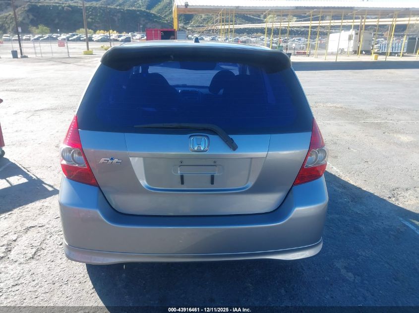 2007 Honda Fit Sport VIN: JHMGD37657S005318 Lot: 43916461