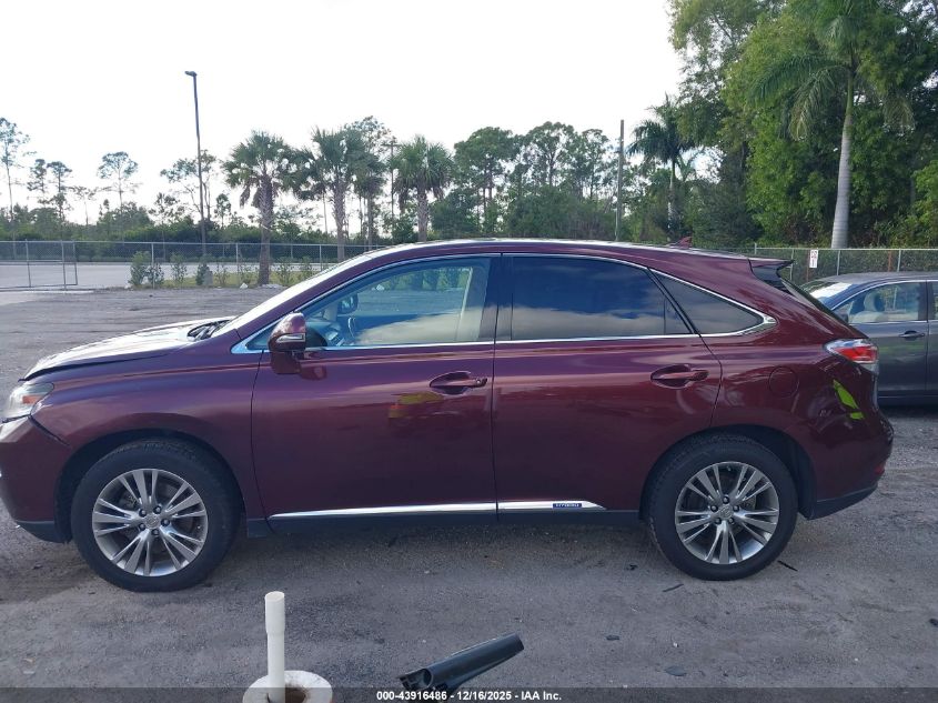 2013 Lexus Rx 450H VIN: JTJZB1BA4D2409137 Lot: 43916486
