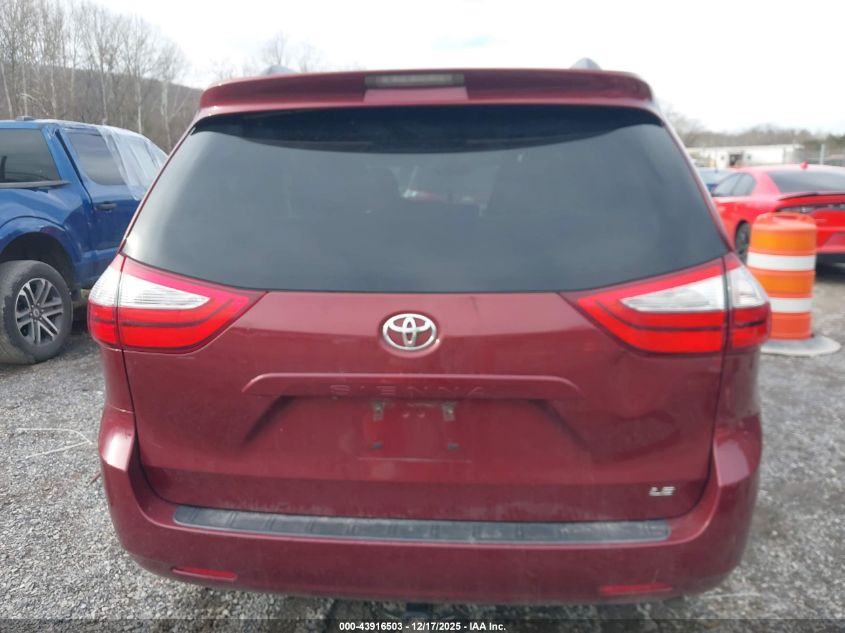 2015 Toyota Sienna Le 8 Passenger VIN: 5TDKK3DC6FS680775 Lot: 43916503