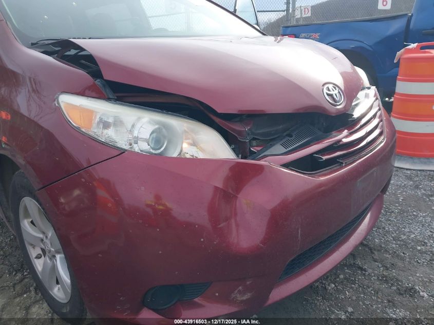2015 Toyota Sienna Le 8 Passenger VIN: 5TDKK3DC6FS680775 Lot: 43916503