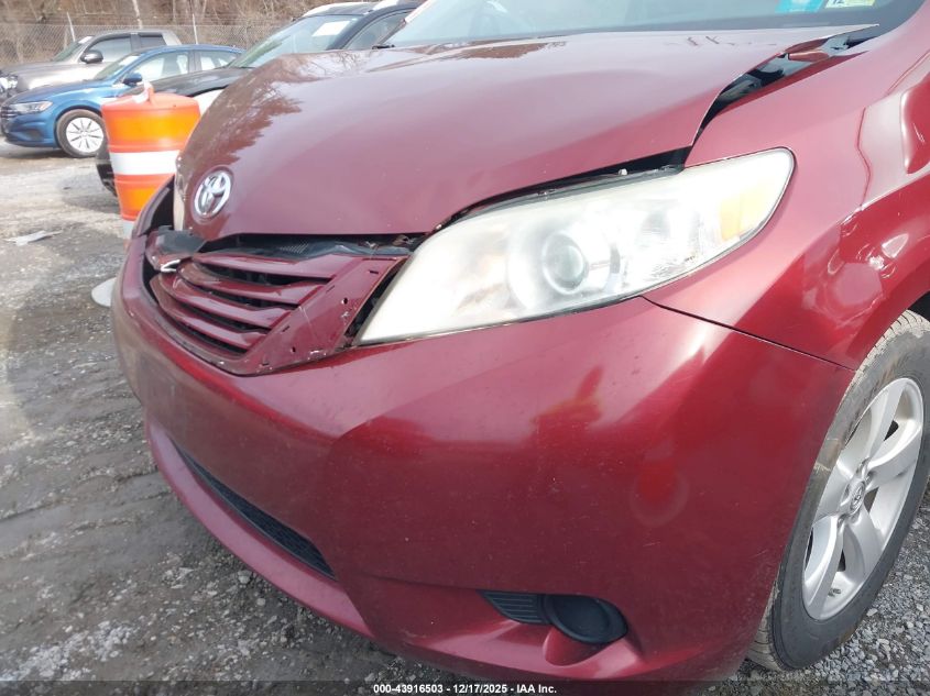 2015 Toyota Sienna Le 8 Passenger VIN: 5TDKK3DC6FS680775 Lot: 43916503