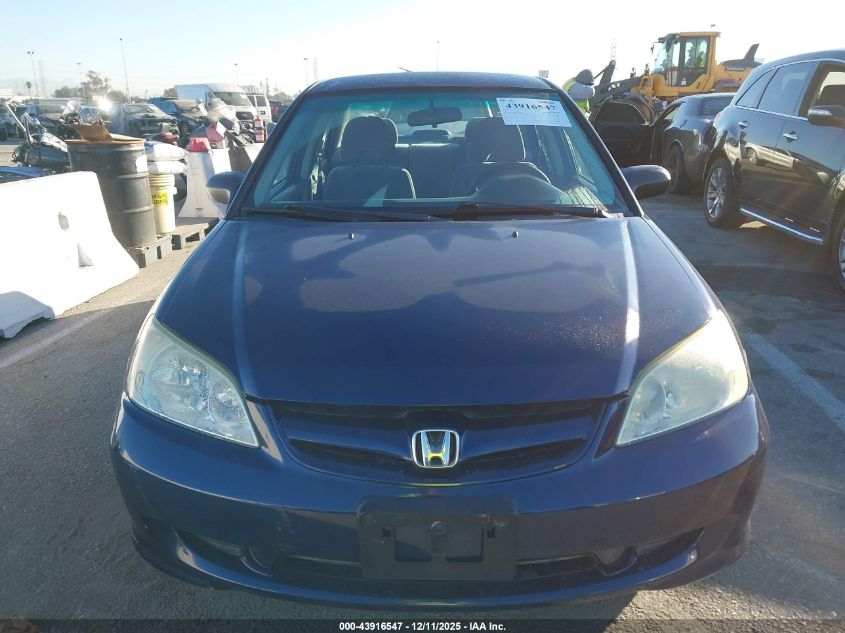 2004 Honda Civic Lx VIN: 2HGES166X4H578109 Lot: 43916547