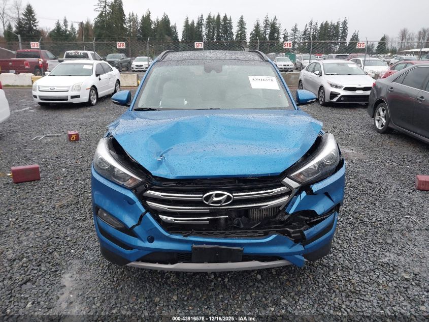 2018 Hyundai Tucson Limited VIN: KM8J3CA2XJU777871 Lot: 43916578