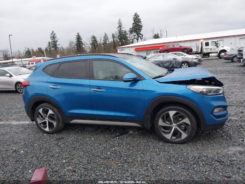 2018 Hyundai Tucson Limited VIN: KM8J3CA2XJU777871 Lot: 43916578