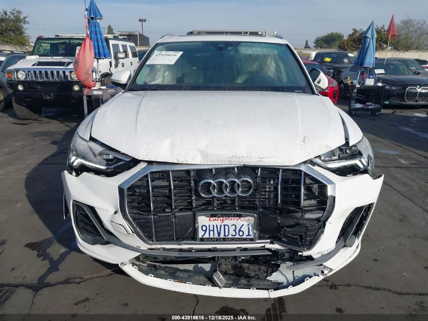 2023 Audi Q3 Premium Plus 45 Tfsi S Line Quattro Tiptronic VIN: WA1EECF3XP1154594 Lot: 43916616