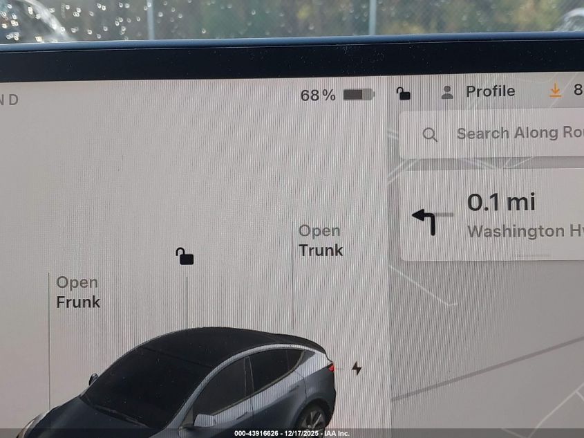 2023 Tesla Model Y Awd/Long Range Dual Motor All-Wheel Drive VIN: 7SAYGDEE5PA125274 Lot: 43916626