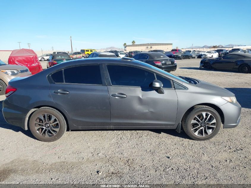 2013 Honda Civic Ex VIN: 19XFB2F80DE046356 Lot: 43916659