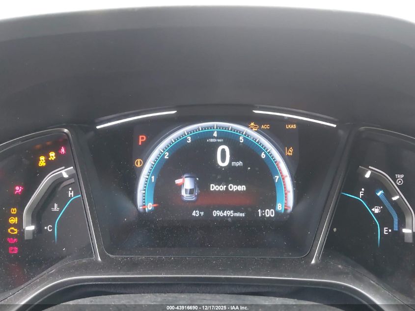 2020 Honda Civic Ex VIN: SHHFK7H65LU220552 Lot: 43916690