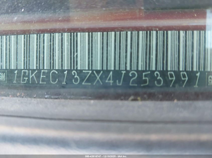 2004 GMC Yukon Slt VIN: 1GKEC13ZX4J253991 Lot: 43916747