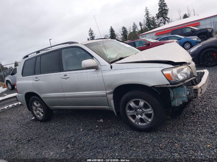 2006 Toyota Highlander V6 VIN: JTEEP21A060178449 Lot: 43916810