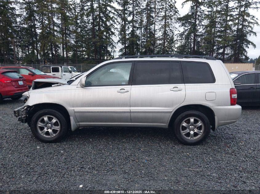 2006 Toyota Highlander V6 VIN: JTEEP21A060178449 Lot: 43916810