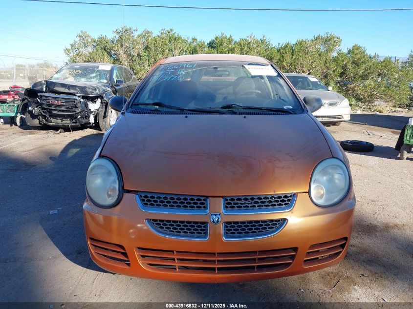 2005 Dodge Neon Sxt VIN: 1B3ES56C45D214439 Lot: 43916832
