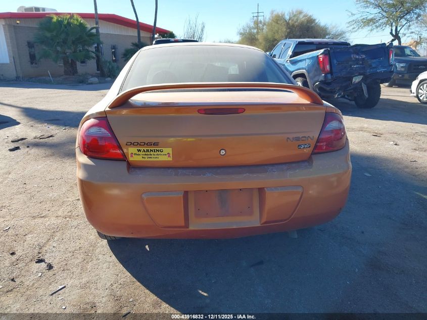 2005 Dodge Neon Sxt VIN: 1B3ES56C45D214439 Lot: 43916832