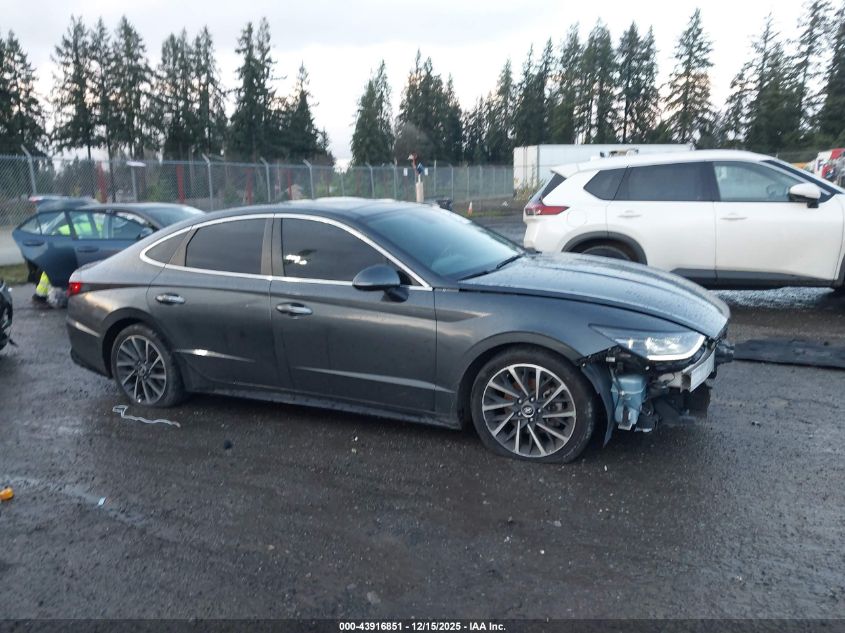 2021 Hyundai Sonata Limited VIN: KMHL34J29MA155640 Lot: 43916851