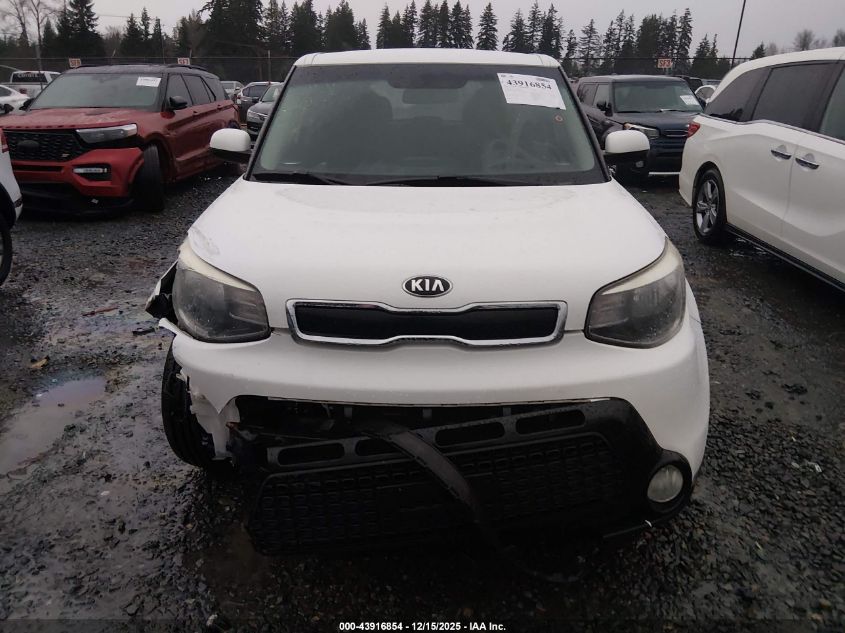 2016 Kia Soul + VIN: KNDJP3A51G7237884 Lot: 43916854