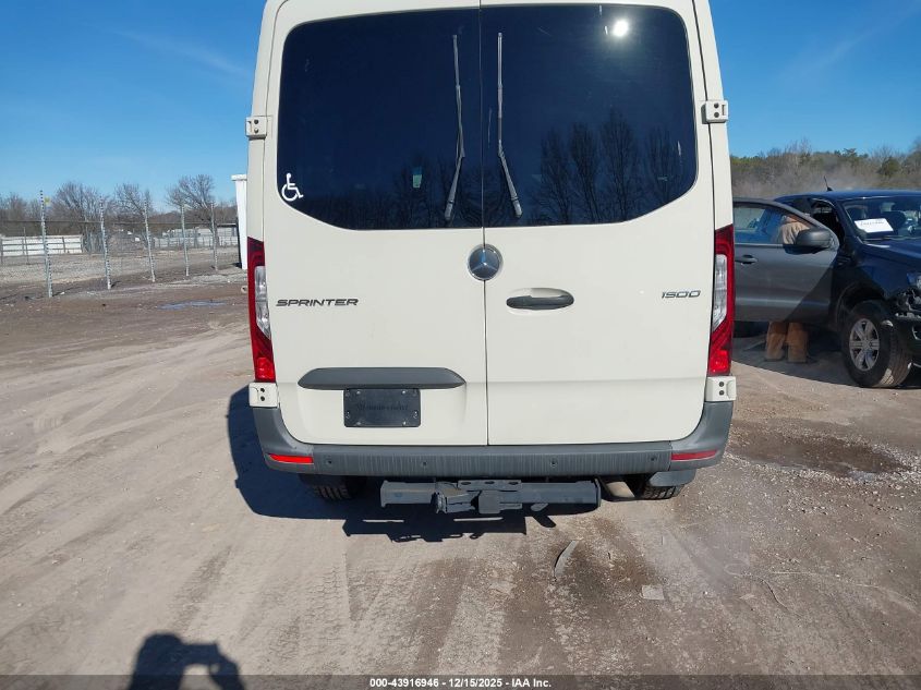 2021 Mercedes-Benz Sprinter 1500 High Roof I4 VIN: W1Z70FGY6MT067078 Lot: 43916946