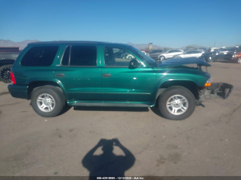 2002 Dodge Durango Slt VIN: 1B4HS48N12F196676 Lot: 43916965