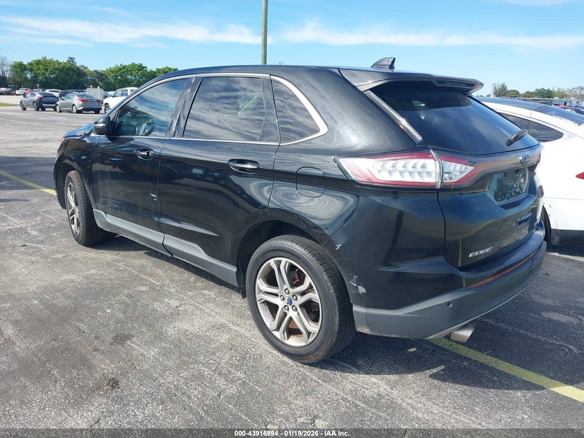 Vin: 2fmpk3k92gbb21512, lot: 44412602, ford edge titanium 20163