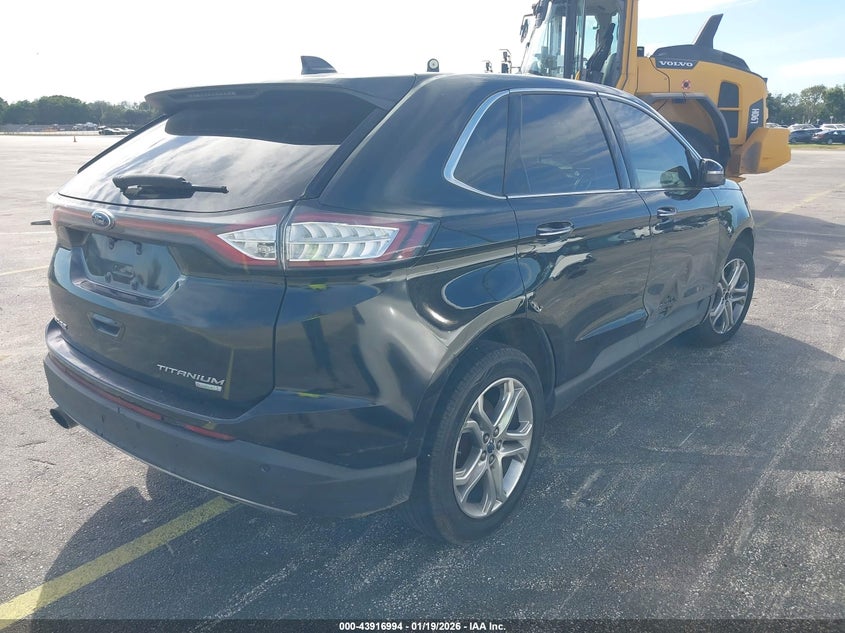 Vin: 2fmpk3k92gbb21512, lot: 44412602, ford edge titanium 20164