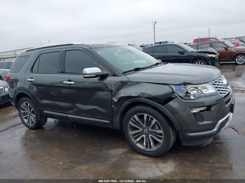 2018 Ford Explorer Platinum VIN: 1FM5K8HT2JGA79768 Lot: 43917004
