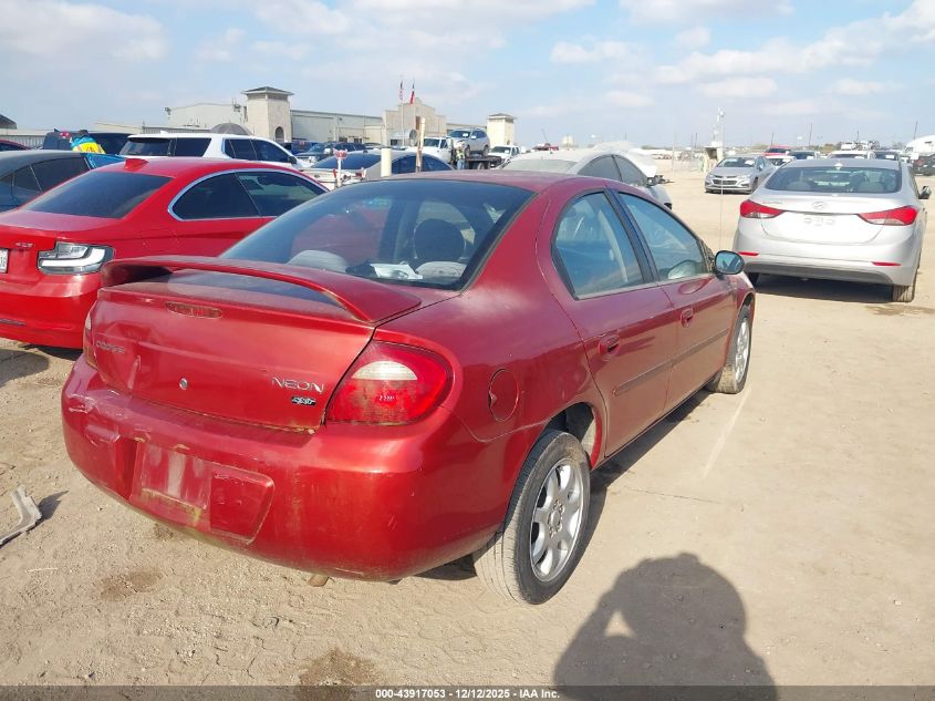 2005 Dodge Neon Sxt VIN: 1B3ES56C45D145056 Lot: 43917053