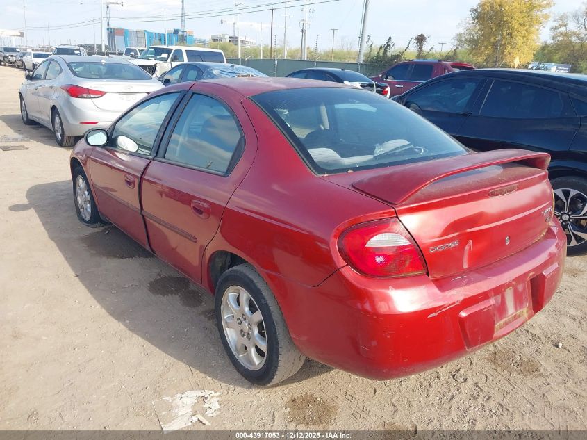 2005 Dodge Neon Sxt VIN: 1B3ES56C45D145056 Lot: 43917053