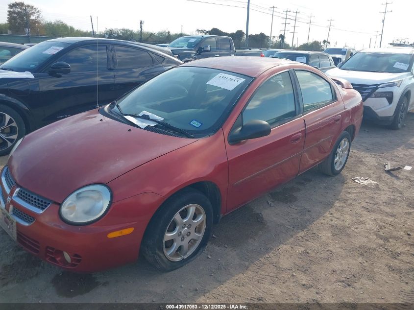 2005 Dodge Neon Sxt VIN: 1B3ES56C45D145056 Lot: 43917053