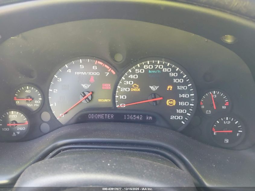 2002 Chevrolet Corvette VIN: 1G1YY22G725114237 Lot: 43917077