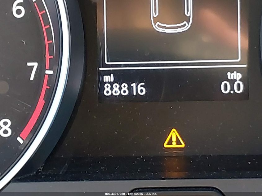 2018 Volkswagen Golf Tsi S/Tsi Se VIN: 3VWG17AU7JM264317 Lot: 43917080