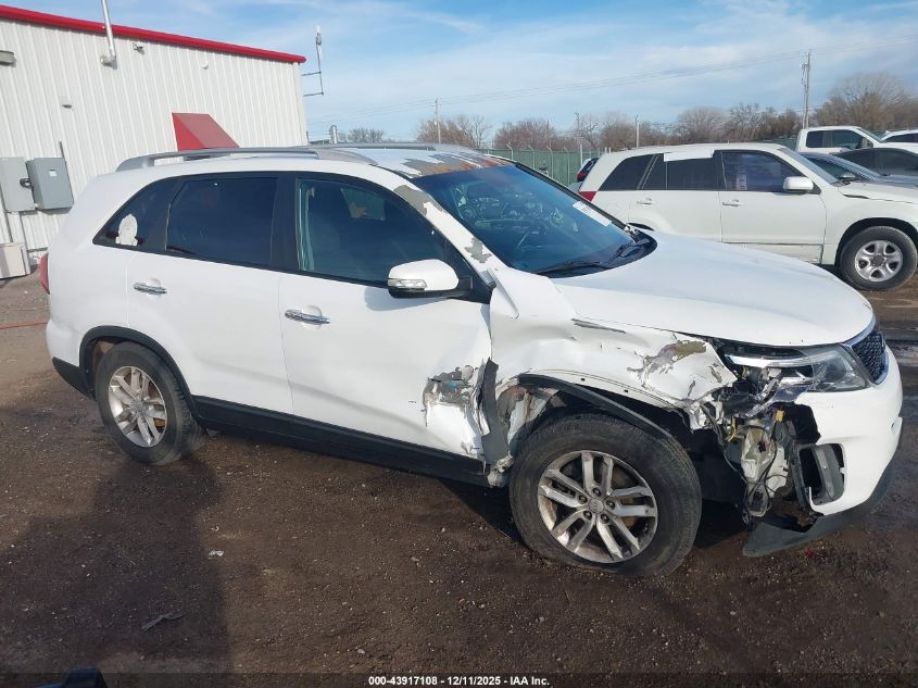 2015 Kia Sorento Lx VIN: 5XYKT3A68FG563157 Lot: 43917108