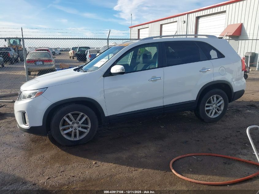2015 Kia Sorento Lx VIN: 5XYKT3A68FG563157 Lot: 43917108