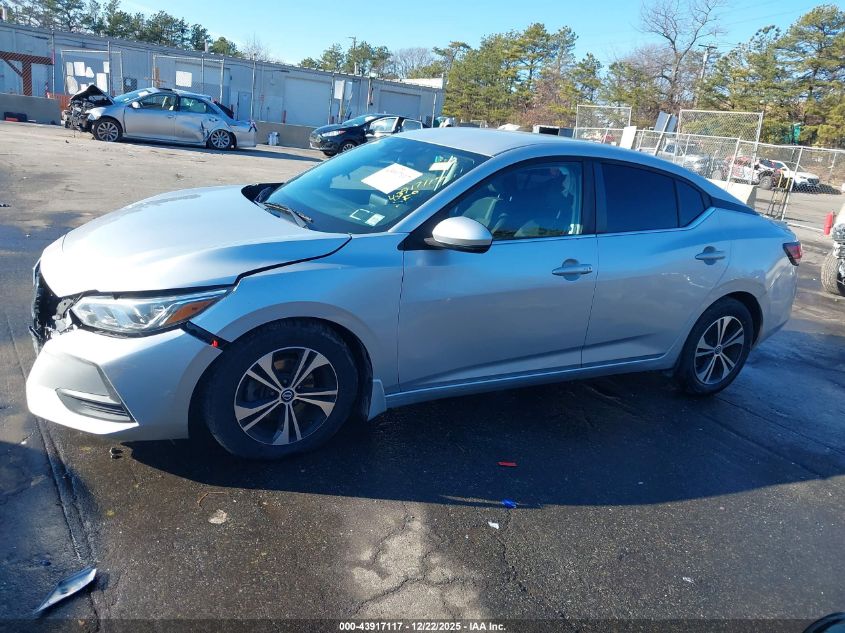 2020 Nissan Sentra Sv Xtronic Cvt VIN: 3N1AB8CV8LY285581 Lot: 43917117