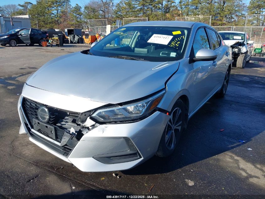 2020 Nissan Sentra Sv Xtronic Cvt VIN: 3N1AB8CV8LY285581 Lot: 43917117