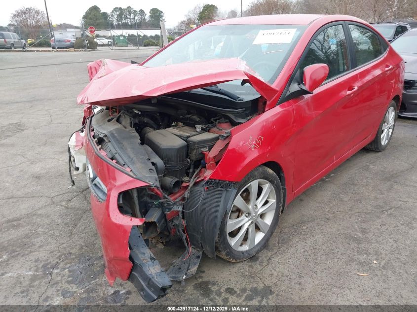 2013 Hyundai Accent Gls VIN: KMHCU4AEXDU341712 Lot: 43917124