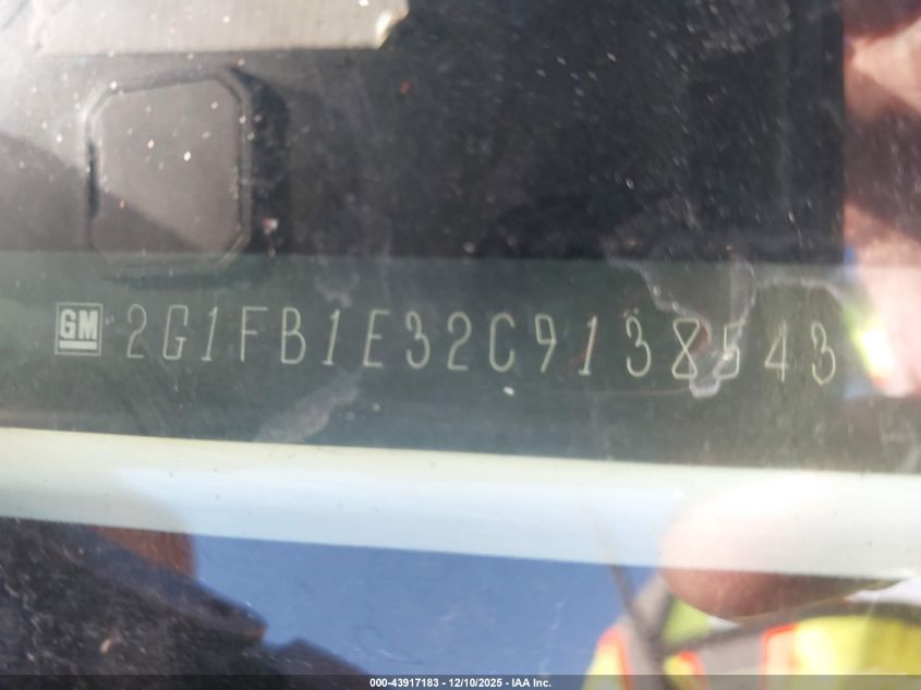 2012 Chevrolet Camaro 1Lt VIN: 2G1FB1E32C9138543 Lot: 43917183