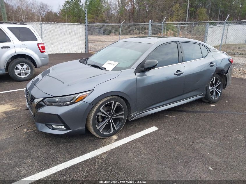 2021 Nissan Sentra Sr Xtronic Cvt VIN: 3N1AB8DV3MY201926 Lot: 43917233