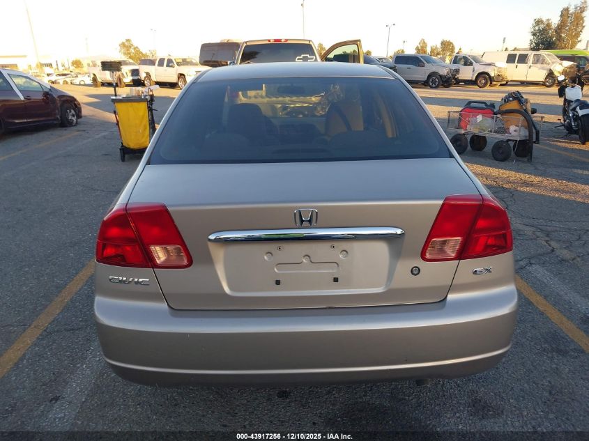 2002 Honda Civic Ex VIN: 2HGES26732H572941 Lot: 43917256