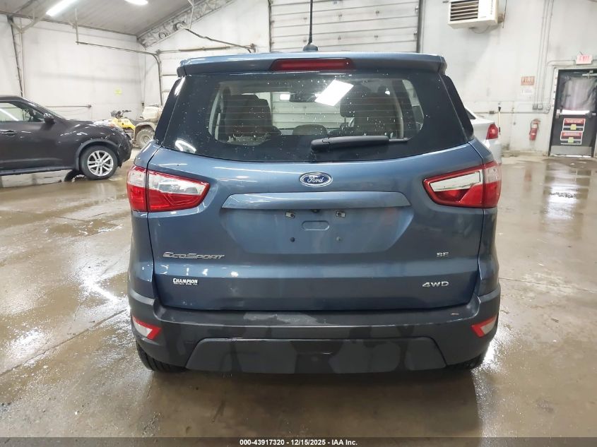 2022 Ford Ecosport S VIN: MAJ6S3FL6NC471587 Lot: 43917320
