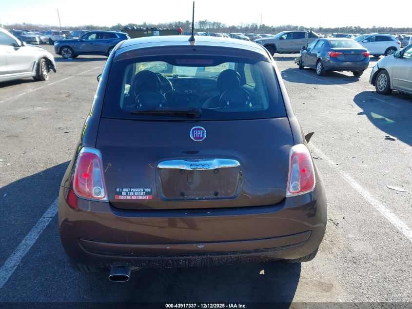 2015 Fiat 500 Pop VIN: 3C3CFFAR1FT678140 Lot: 43917337