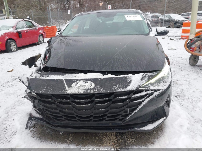 VIN 5NPLM4AG9NH054170 2022 HYUNDAI ELANTRA SEL