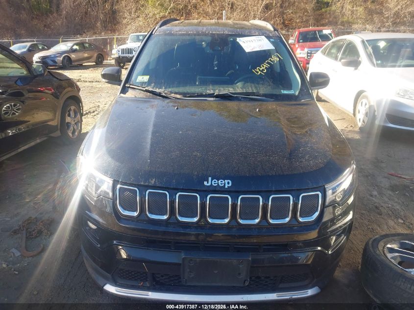 2022 Jeep Compass Limited 4X4 VIN: 3C4NJDCB1NT189520 Lot: 43917387