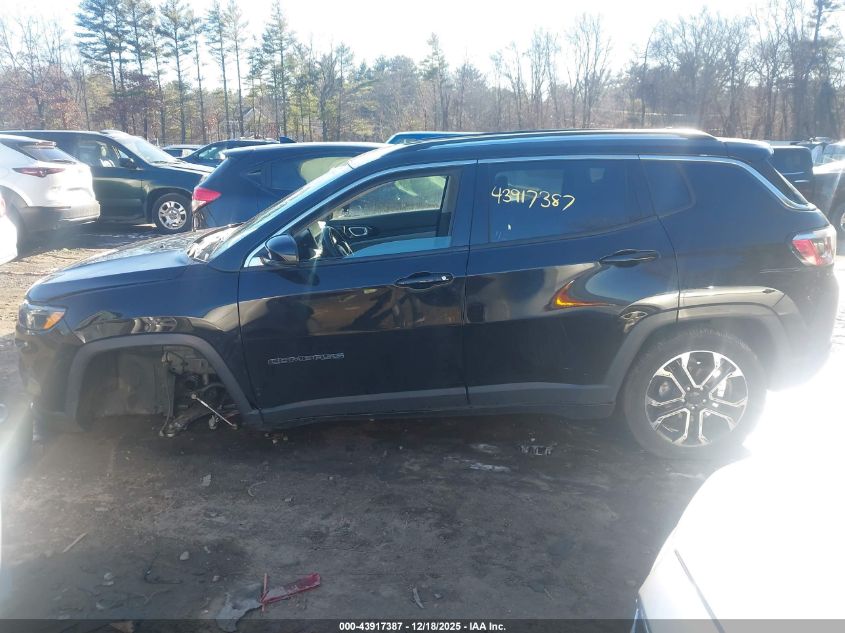 2022 Jeep Compass Limited 4X4 VIN: 3C4NJDCB1NT189520 Lot: 43917387