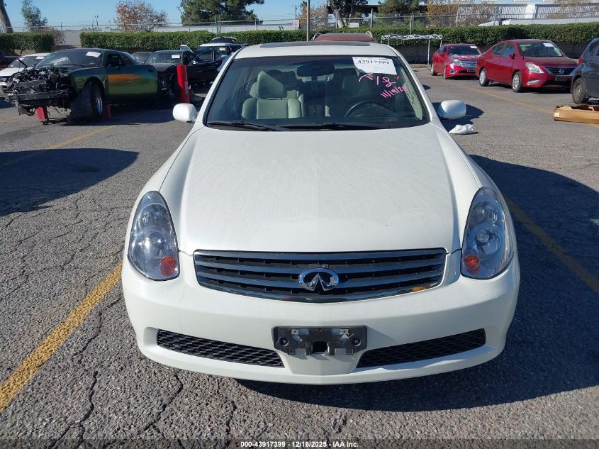 2006 Infiniti G35 VIN: JNKCV51E56M514075 Lot: 43917399