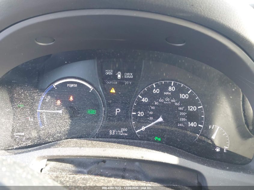 2014 Lexus Rx 450H VIN: JTJBC1BA2E2453640 Lot: 43917412