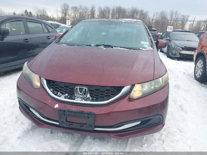 2013 Honda Civic Lx VIN: 2HGFB2F57DH549961 Lot: 43917451