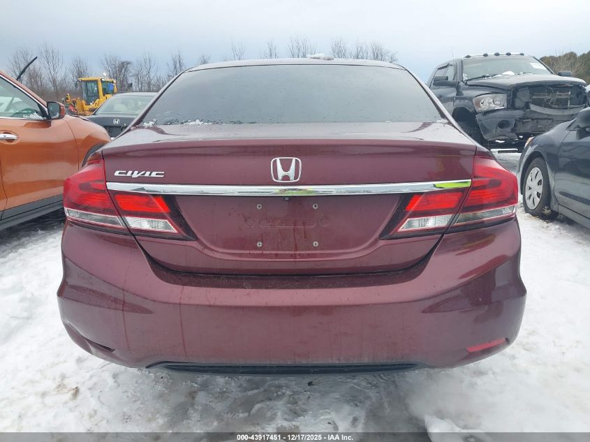 2013 Honda Civic Lx VIN: 2HGFB2F57DH549961 Lot: 43917451