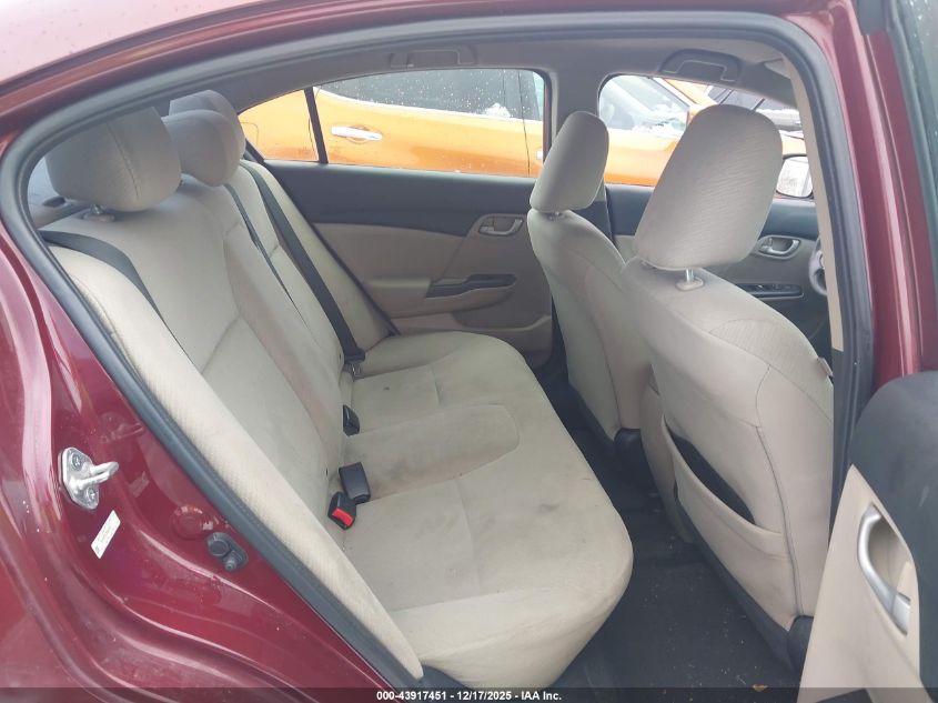 2013 Honda Civic Lx VIN: 2HGFB2F57DH549961 Lot: 43917451